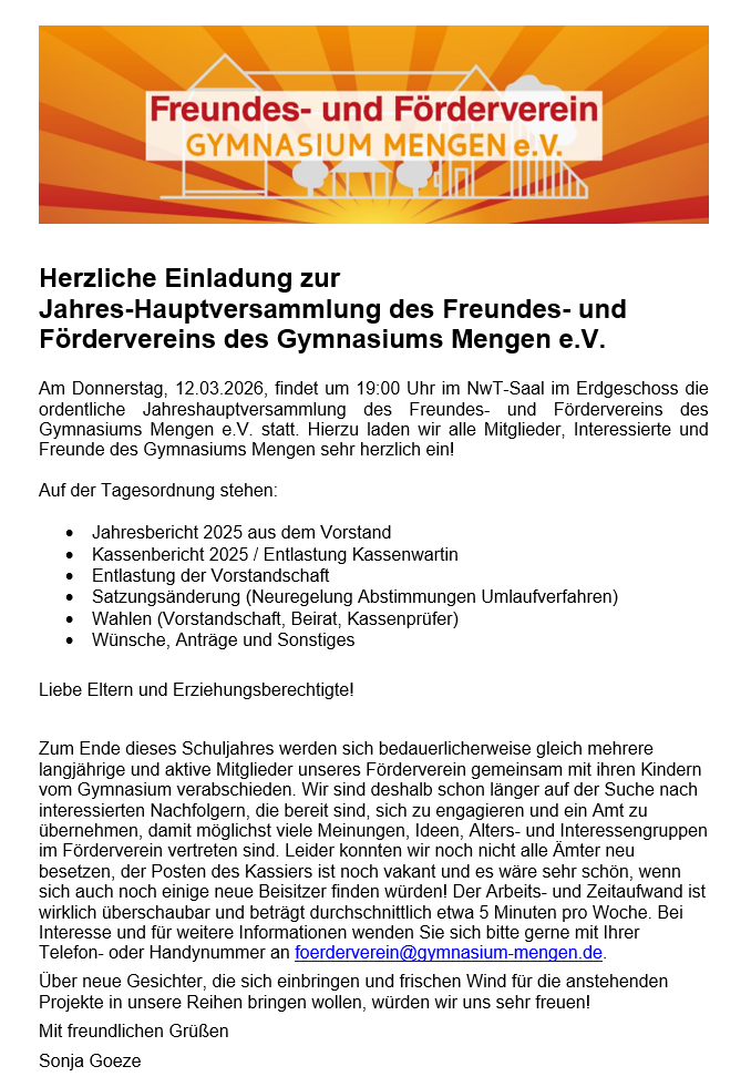 26 02 Förderverein Hauptversammlung